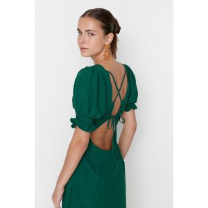 Trendyol Green Backless Dress