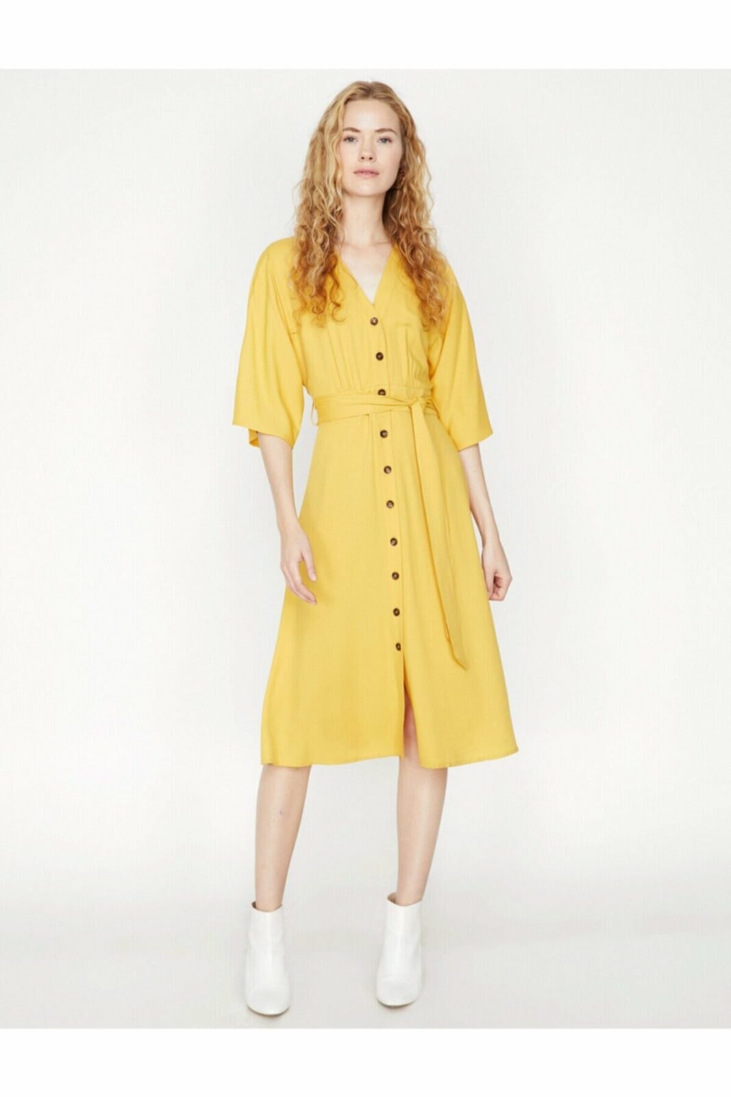 Koton Dress - Yellow -