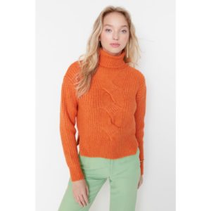 Trendyol Orange Turtleneck Knitwear