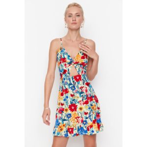 Trendyol Yellow Cut Out Detailed Floral