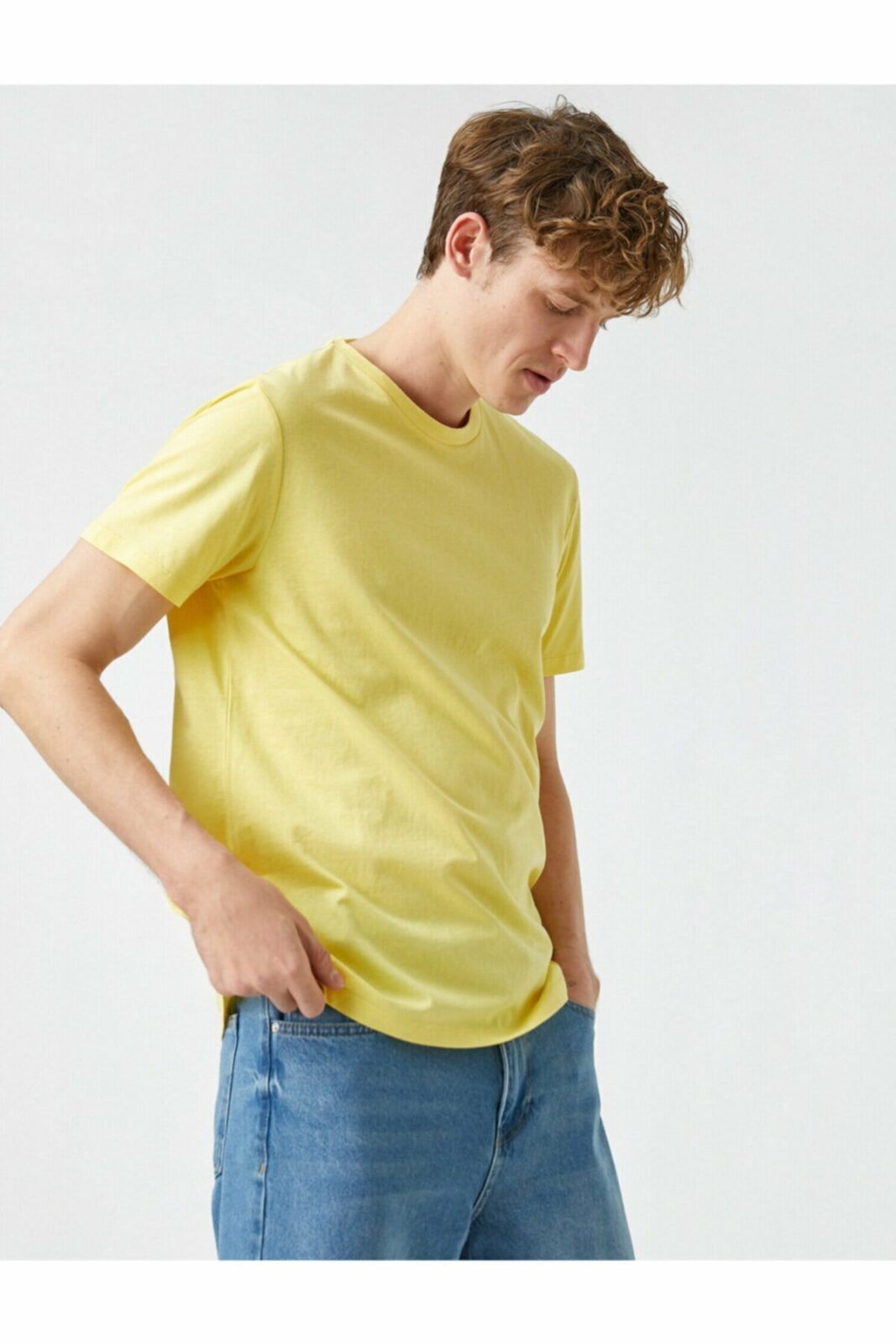 Koton T-Shirt - Yellow -