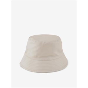Krémový dámský koženkový klobouk Pieces Augusta