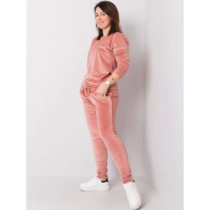 Dusty pink plus size velor
