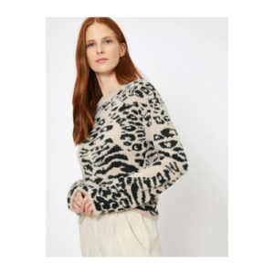 Koton Leopard Patterned Sweater