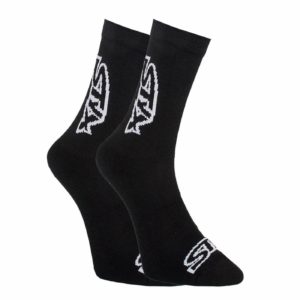 Styx high socks black with white logo