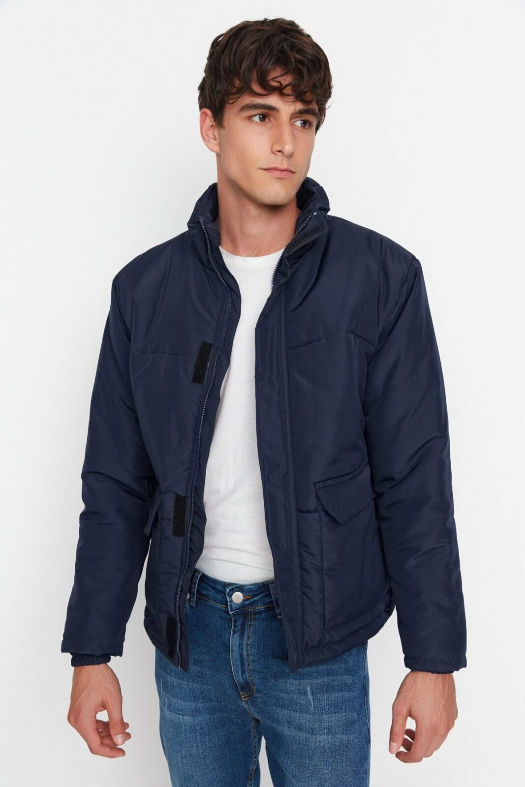 Trendyol Winter Jacket - Navy