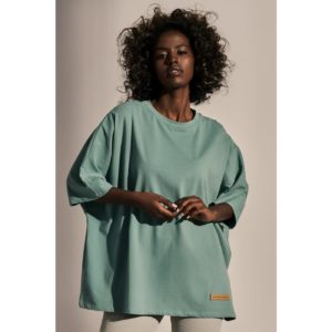Turquoise t-shirt from ecological