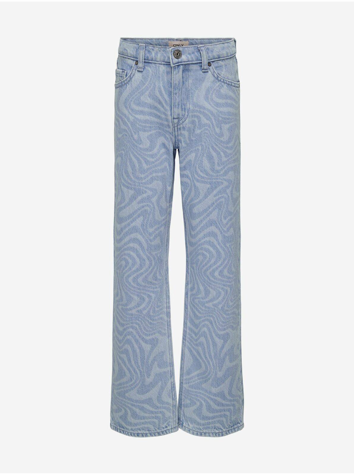 Světle modré holčičí vzorované džíny ONLY
