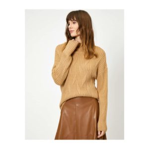 Koton Women's Brown Knitted