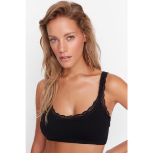 Trendyol Black Lace Detailed Seamless