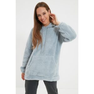 Trendyol Gray Plush Knitted