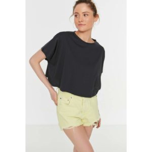 Trendyol Smoked Crop Knitted