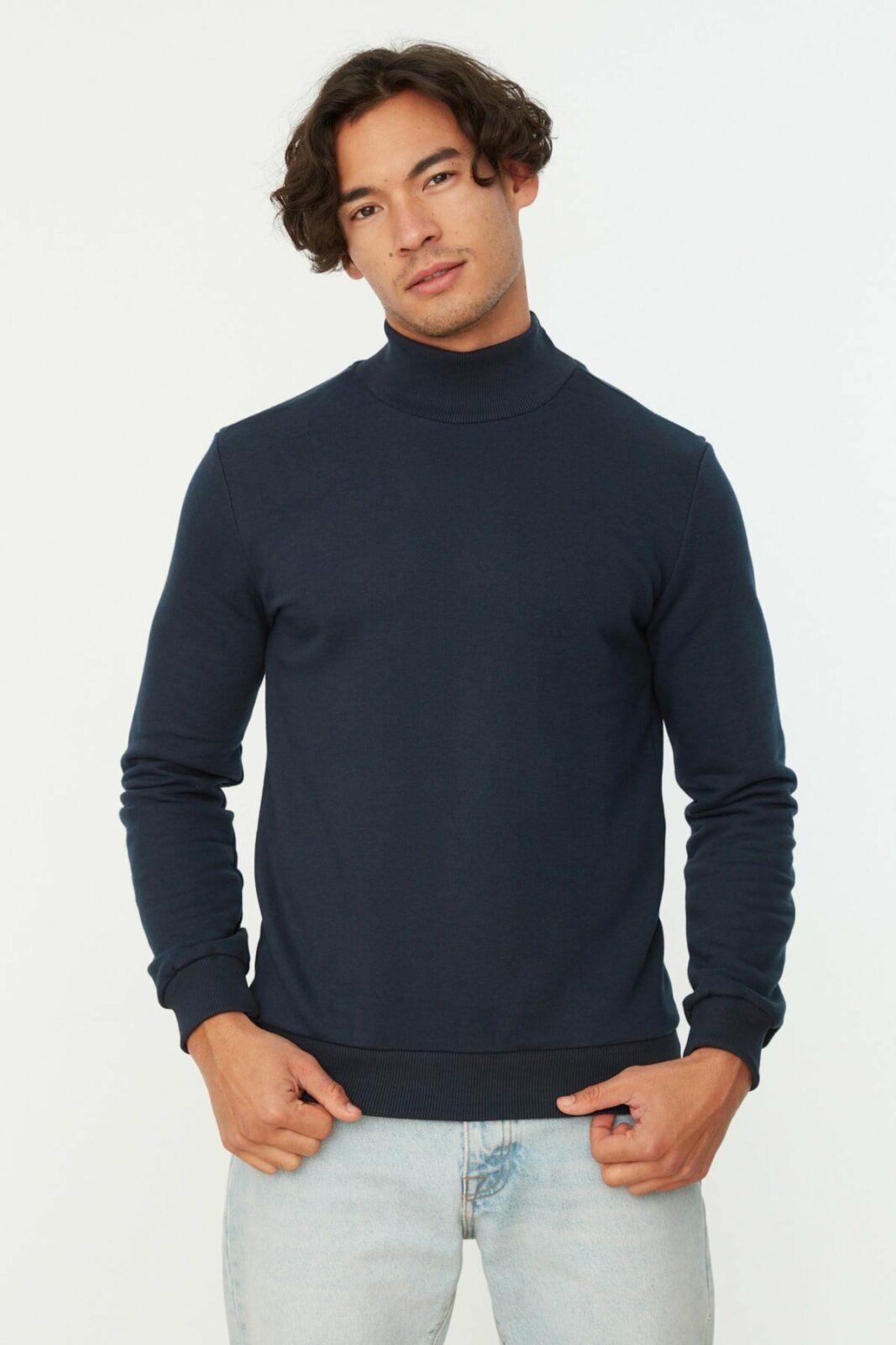 Trendyol Sweatshirt - Navy blue