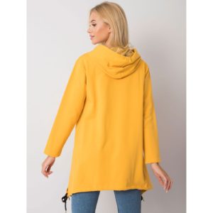 Yellow zip hoodie with