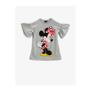 Koton Mickey Mouse T-Shirt Licensed Ruffle