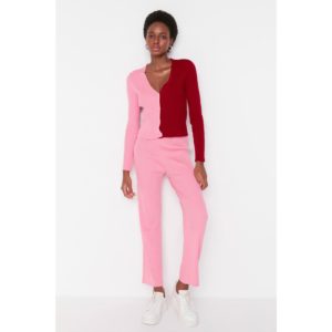 Trendyol Pink Color Block Knitwear Bottom-Top