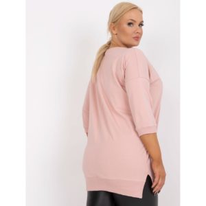 Dusty pink everyday plus size blouse