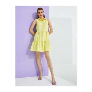 Koton Women's Yellow Sleeveless Cotton
