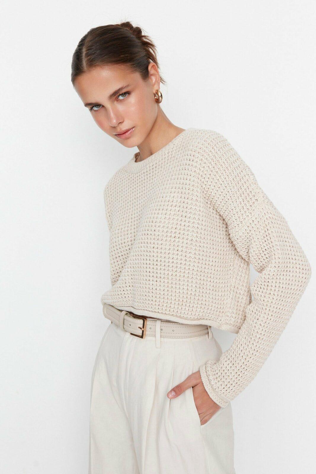 Trendyol Sweater - Beige