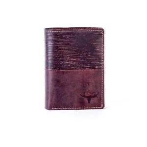 Brown modular leather wallet