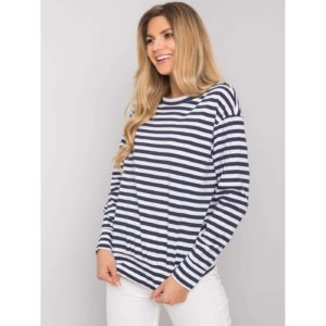 Navy and white striped