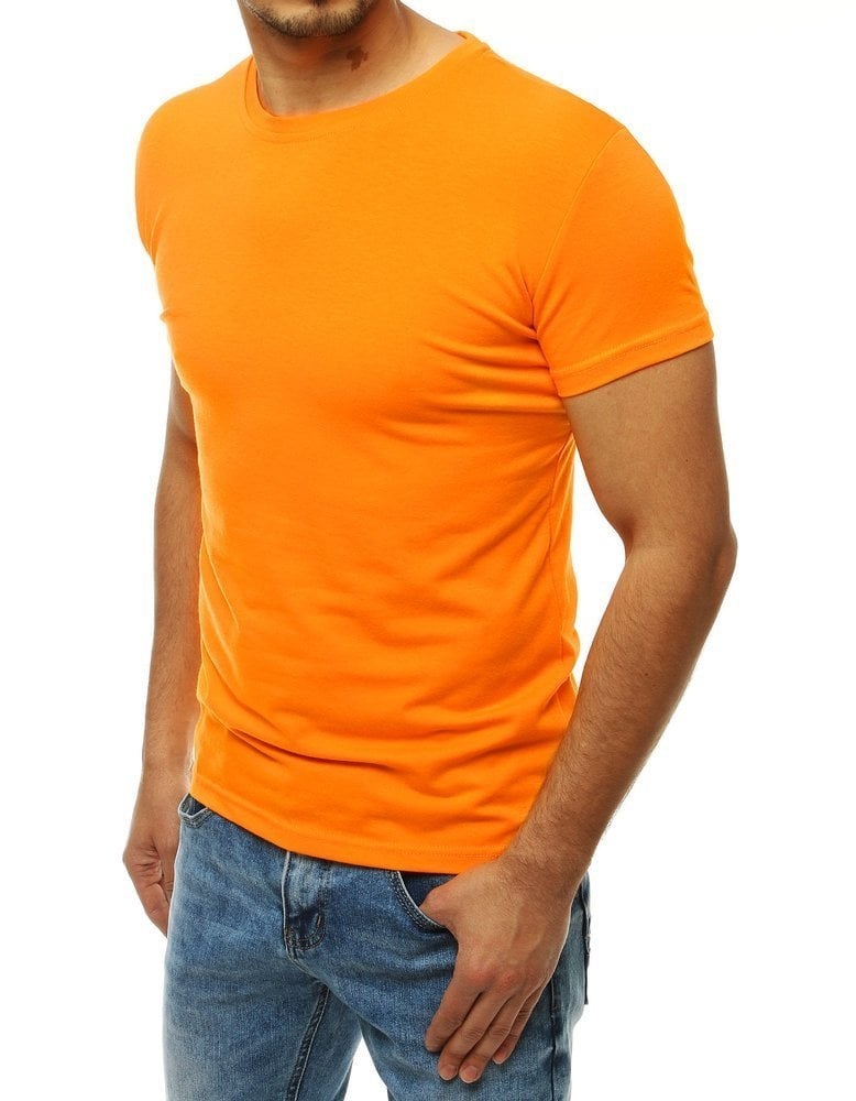 Zářivě oranžové pánské tričko