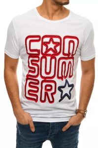 Men's T-shirt with white DSTREET print