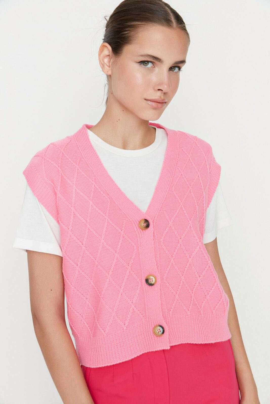 Trendyol Sweater Vest - Pink