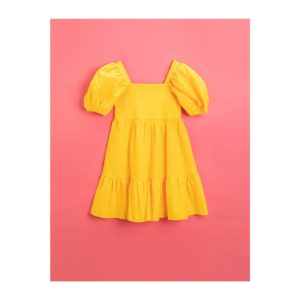 Koton Girl Yellow Short Sleeve