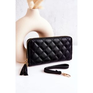 Large Fringed Quilted Wallet