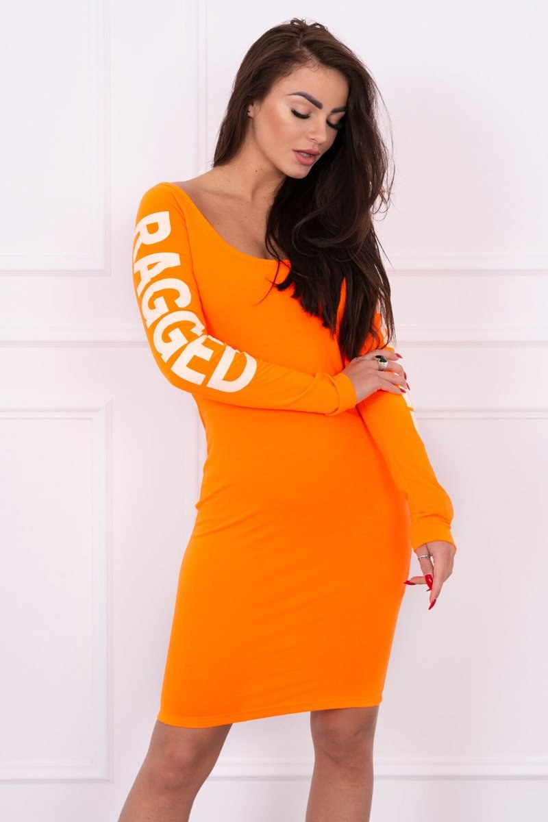 Šaty Ragged oranžové