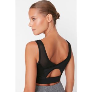 Trendyol Black Back Tulle and Cut Out Detailed