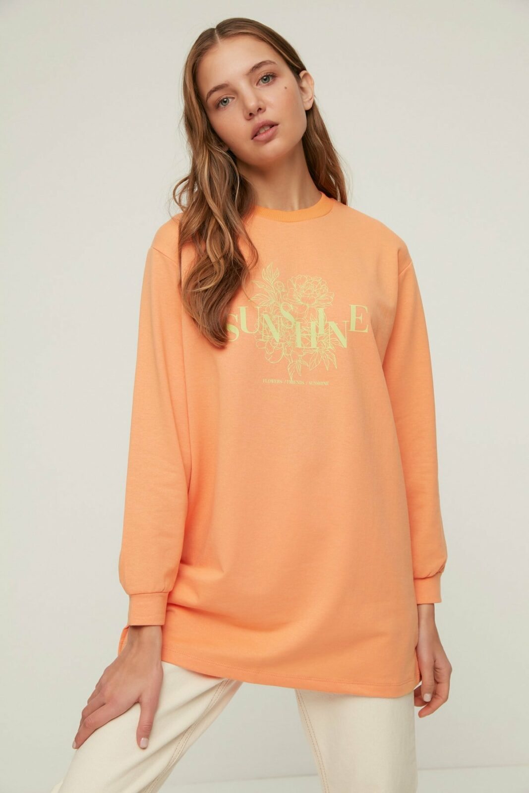 Trendyol Sweatshirt - Orange -