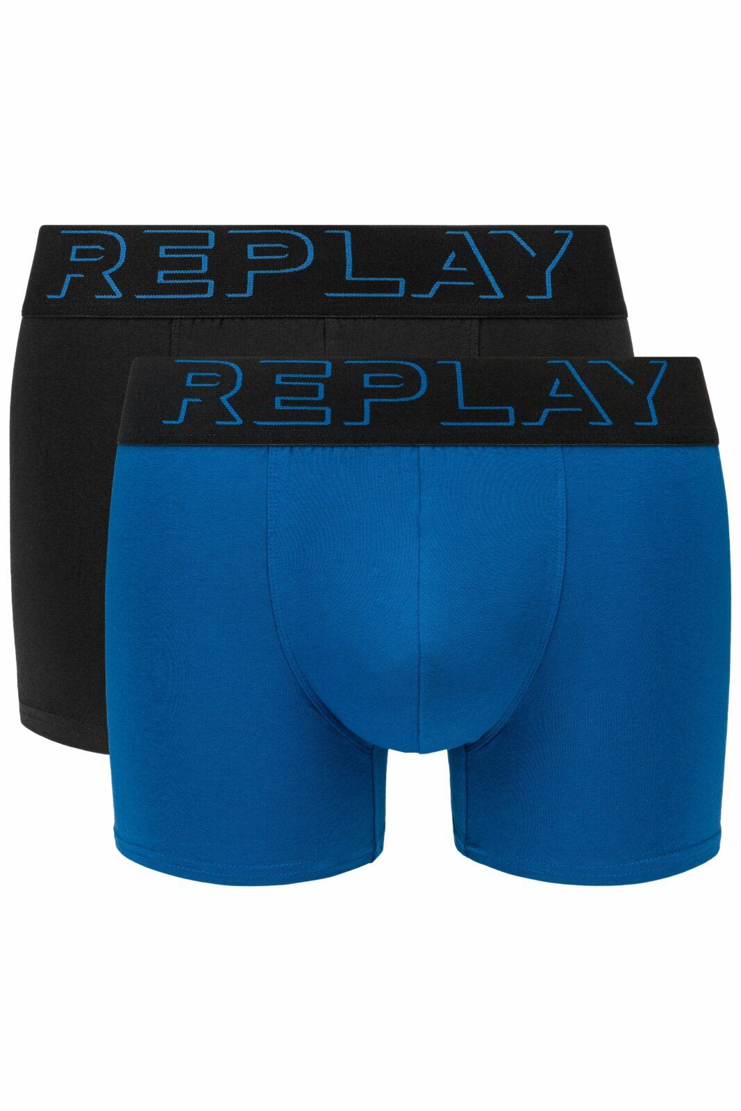 Replay Boxerky Boxer Style 2 T/C Cuff 3D Logo