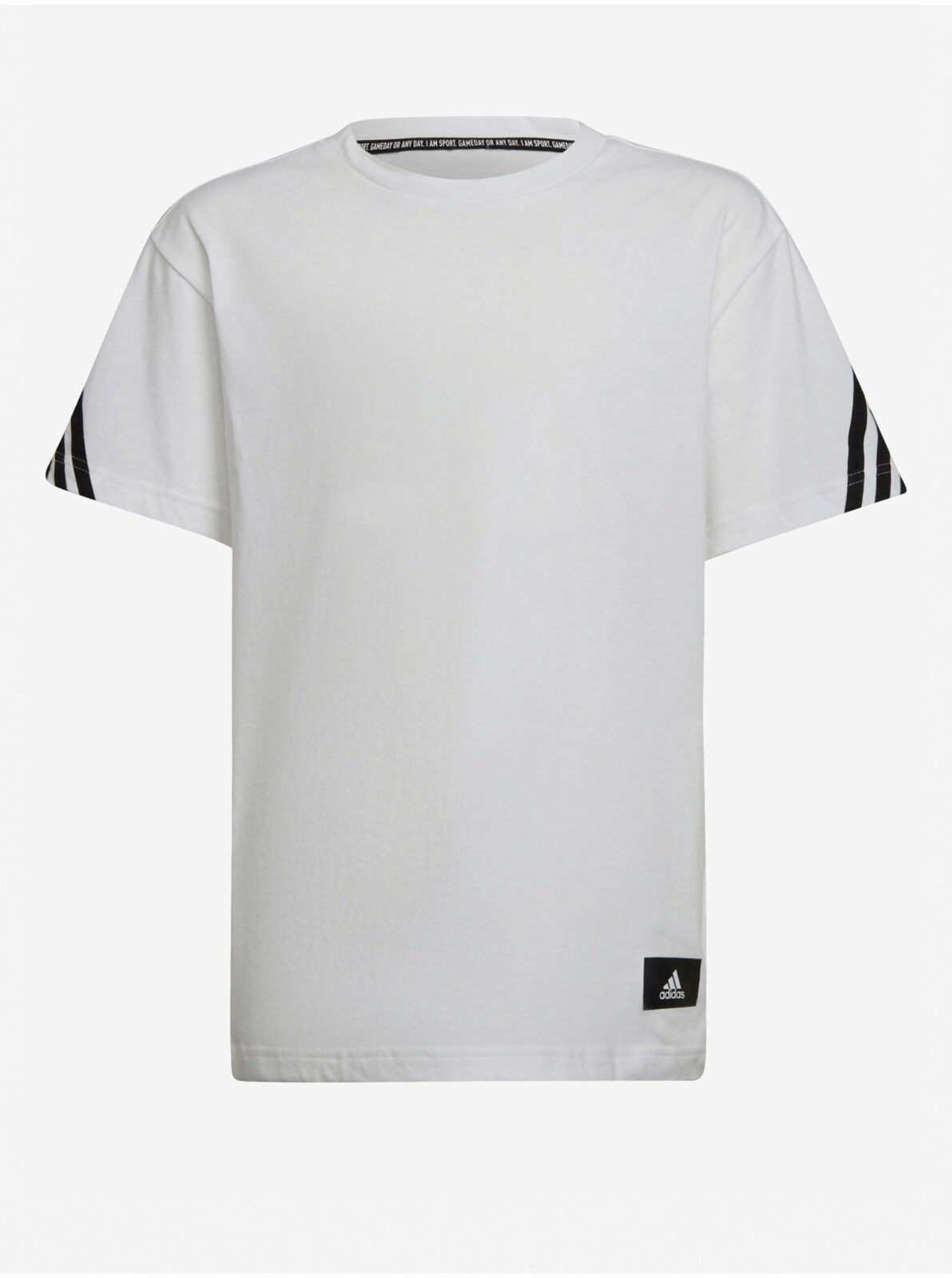 Černo-bílé dětské tričko adidas Performance B FI