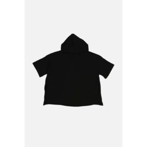 Trendyol Black Hooded Basic Sport T-Shirt
