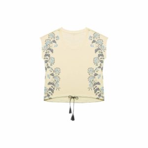 Blouse with a print and