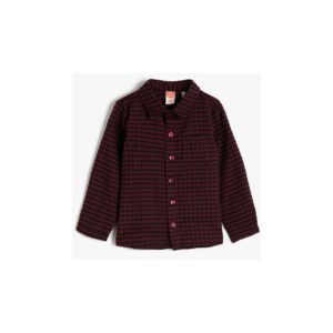 Koton Baby Boy Claret Red Checked