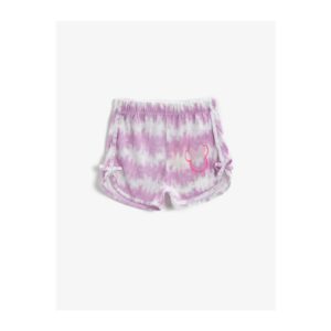Koton Girl's Lilac Patterned Shorts