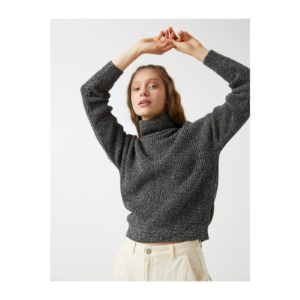 Koton Sparkly Turtleneck Sweater