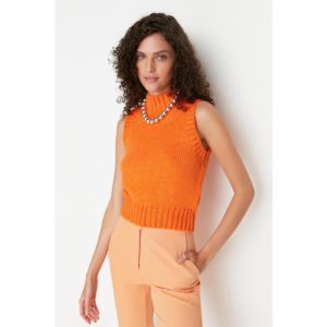 Trendyol Orange Crop Knitwear
