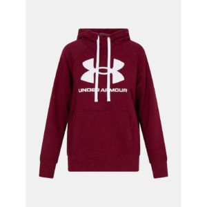 Under Armour Mikina Rival Fleece Logo Hoodie-RED -