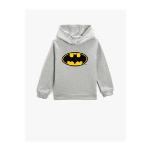 Koton Batman Printed Hoodie Sweatshirt