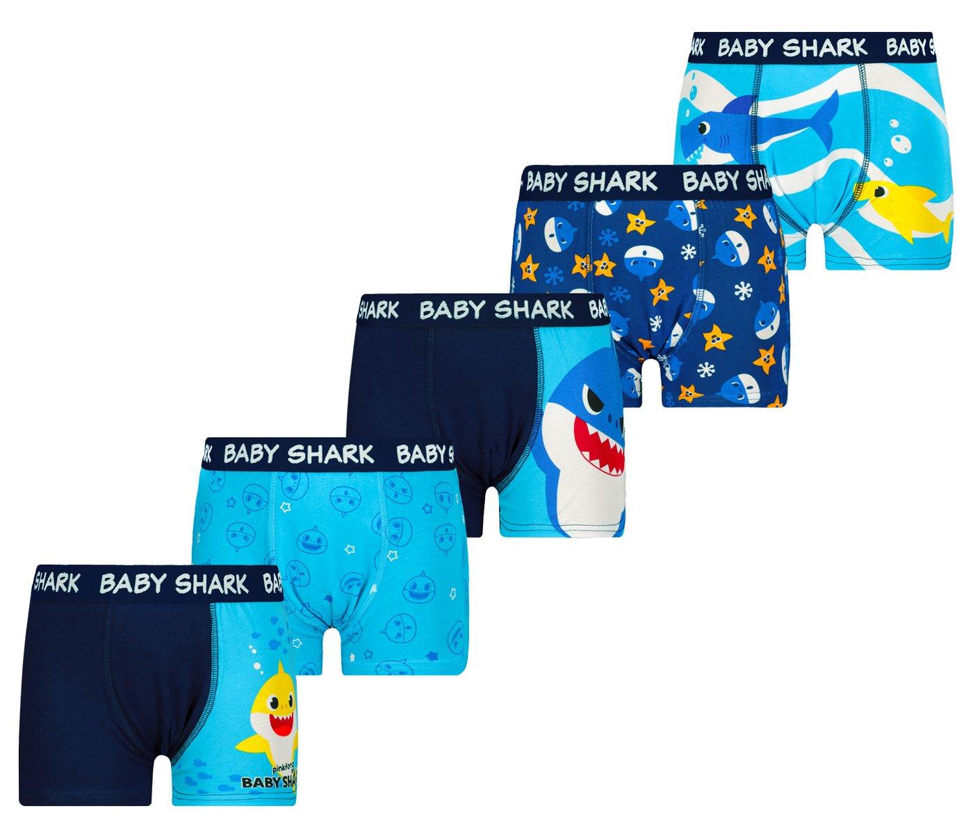 Chlapecké boxerky Baby Shark 5 Pack