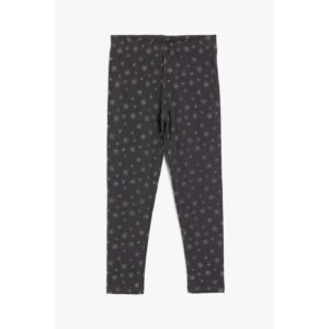 Koton Girl's Anthracite Patterned