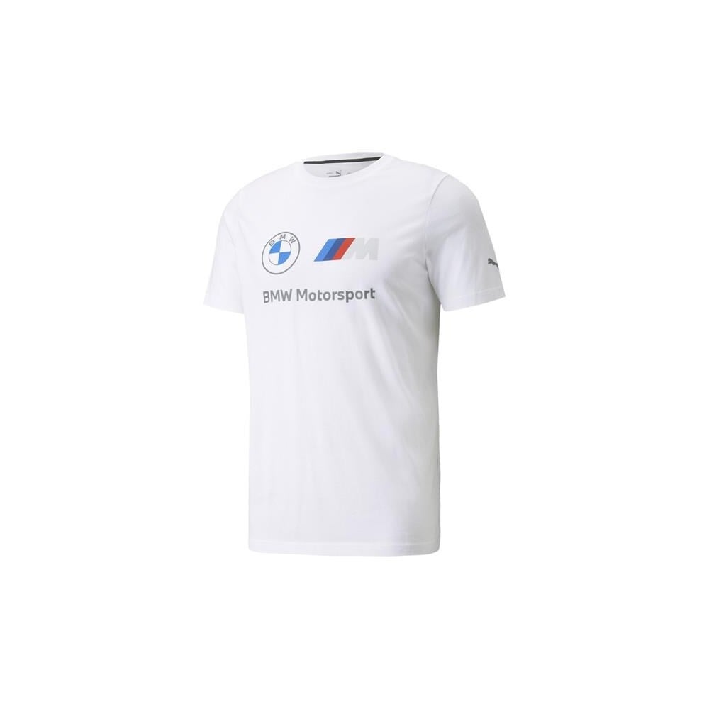 Krémové pánské vzorované tričko Puma BMW Motorsport -