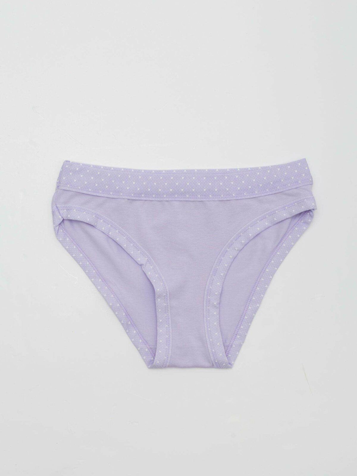 Dámské bavlněné kalhotky fialové