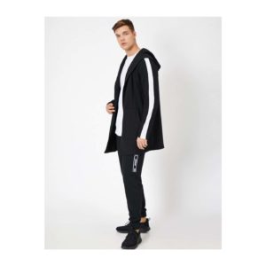 Koton Hooded Striped Long Fit