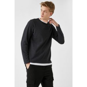 Koton Men's Anthracite Sweater