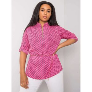 Plus size pink patterned